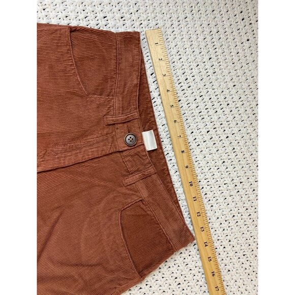Poetry Womens Corduroy Pants Rust Brown size 4 Slim straight Capsule Neutral - Picture 6 of 16